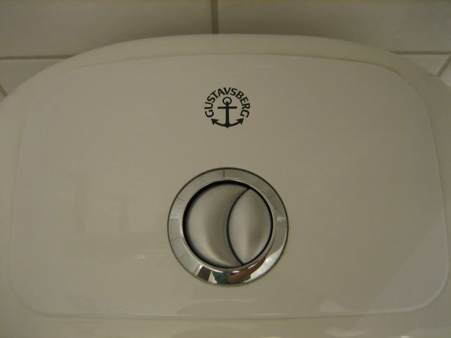 こちらはホテルのグスタフスベリ製のトイレ。