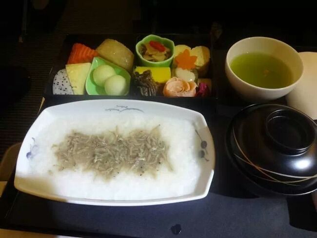 2、3時間ほど寝れたでしょうか<br />朝ご飯はお粥です<br />成田空港に到着し、アライバルラウンジでシャワーを浴びてから出勤です<br />ほんとに、楽しく美味しい旅でした(^0^)/<br />(終わり)