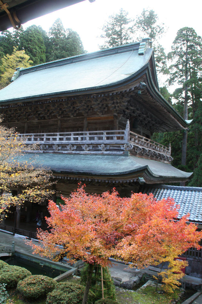 永平寺の山門　1749年の改築で永平寺では最古の建物
