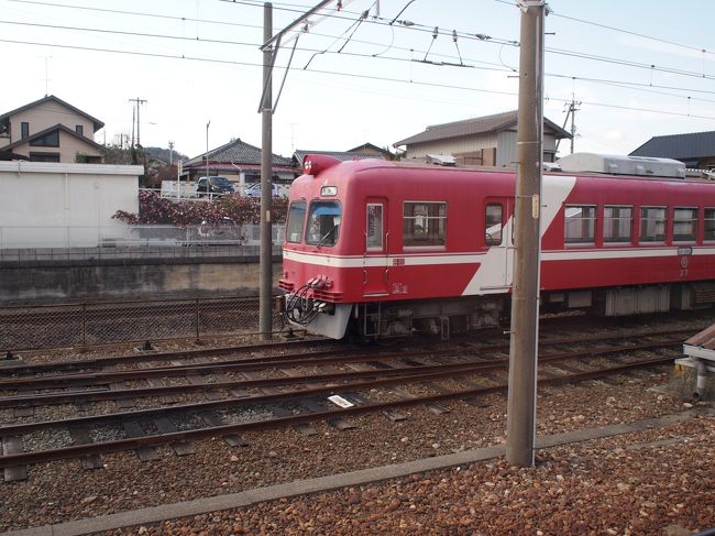 遠鉄の旧車両。<br />昭和３０年代の趣き。
