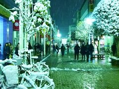 一番町四丁目商店街入り口にある三越の地下から、地下鉄に乗って帰ります。

１時間ほど、いつもよりも幻想的な・・・美しい雪景色と光のページェントの風景・・・楽しみました〜！