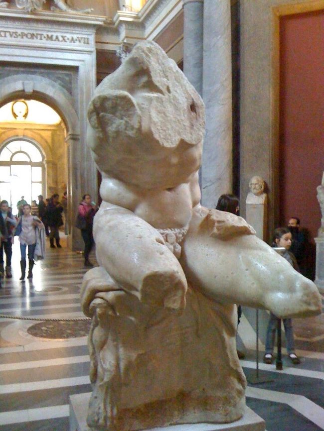 2010年冬、厳寒のローマで風邪でダウンしました、鼻水ふきふき、タクシーでヴァチカン博物館へ