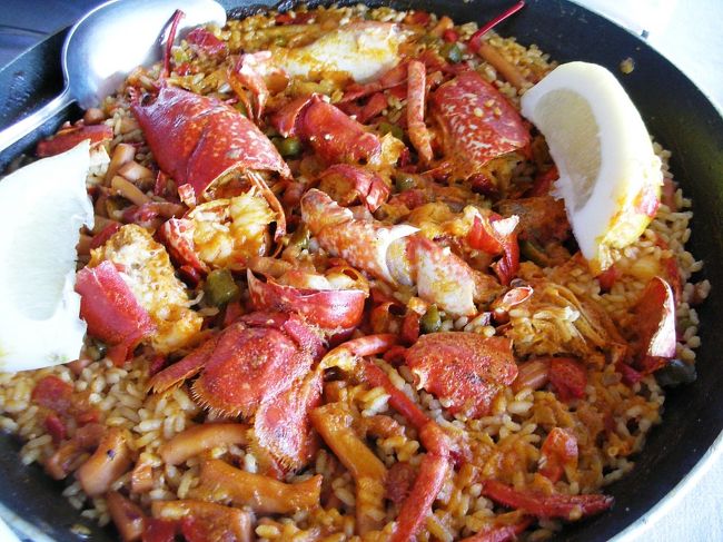そしてこれが今日のお目当て、アロス・コン・ボガバンテ（Arroz con Bogavante）、オマール海老のリゾットです。一皿で23.5ユーロ。