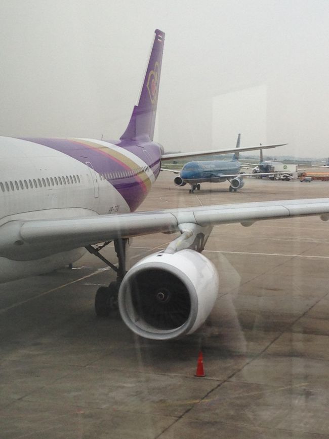 はじめてのタイ航空。<br />ワクワクします。