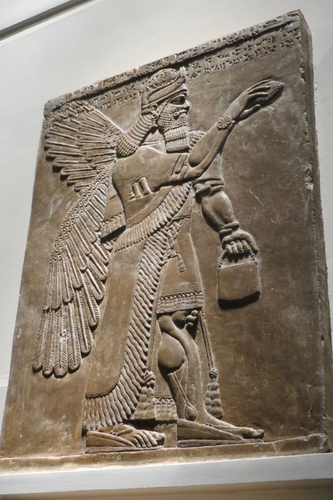 2013晩秋、イギリス旅行記2(34：補遺1)：大英博物館（2/7）：エジプト文明、ミイラ、アッシリア文明、有翼人像、獅子狩
