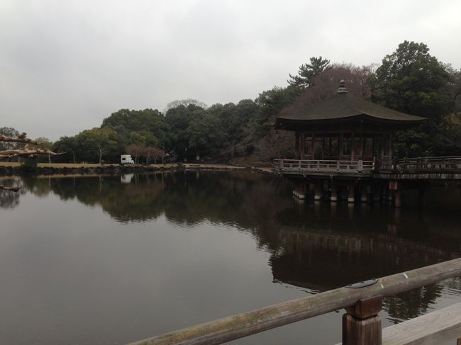 浮見堂<br /><br />雨だし　寒いし　誰もいない・・<br /><br />ならまち経由で　近鉄奈良駅付近に戻ります