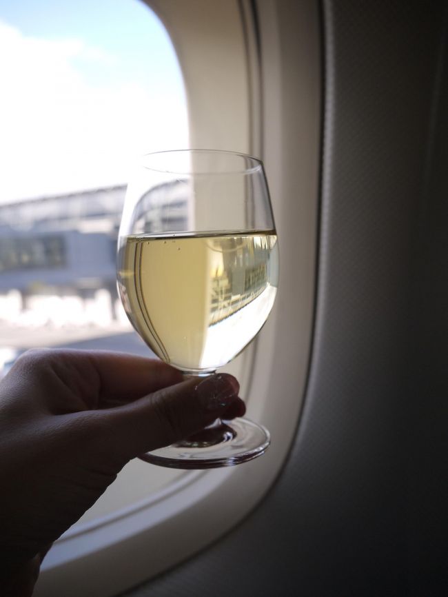 ウエルカムドリンクはスパークリングワイン。