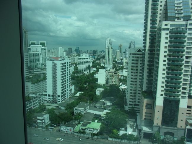 上の写真を撮った同じ位置から左にカメラを向けると、こんな感じ。<br />一気に住宅街が広がります。