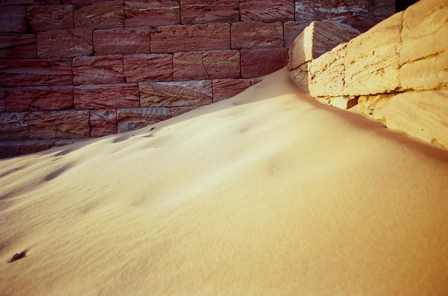 初めて見た砂漠の砂は本当にサラサラだった。