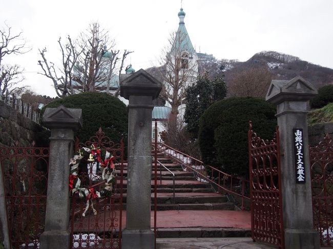 函館ハリストス正教会<br />リースがかわいい〜