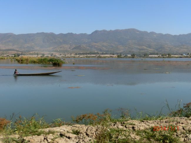 湖が近づいてきたのかな？