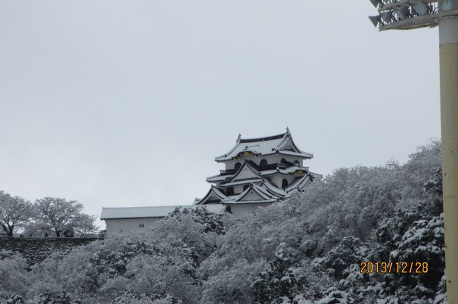 彦根城天守閣も見えてきました。