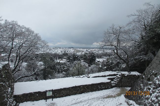 天守閣手前の市内がのぞめるところ