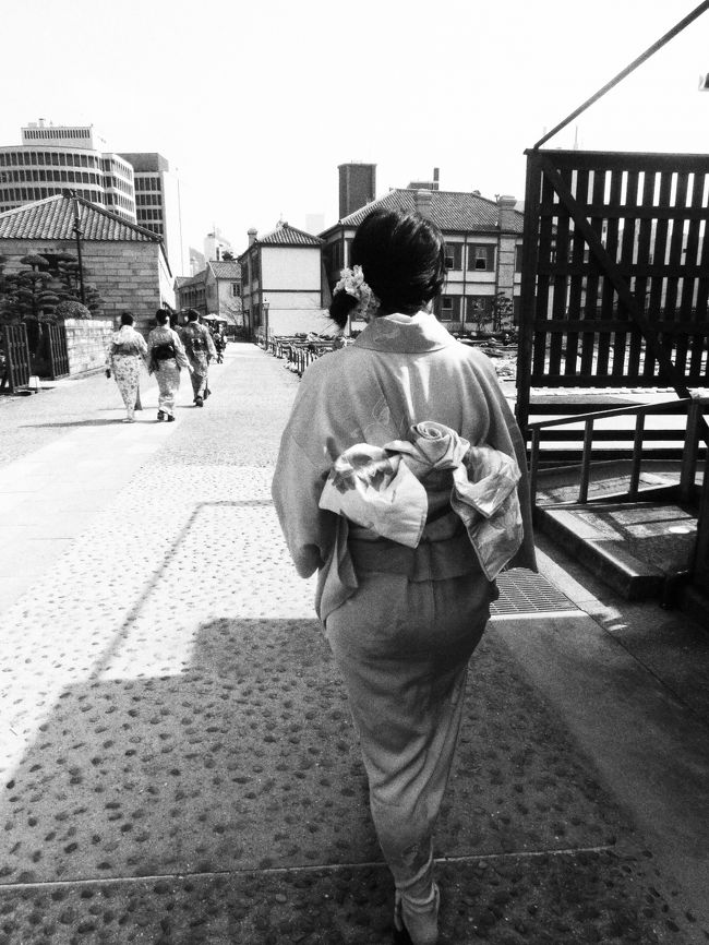 出島です。<br />路面電車「築町」で下車、目の前が出島です<br />出島でも仮装しちゃいました(^_^;)<br />３０分５００円だったかな？<br />ここは基本的にお着物です