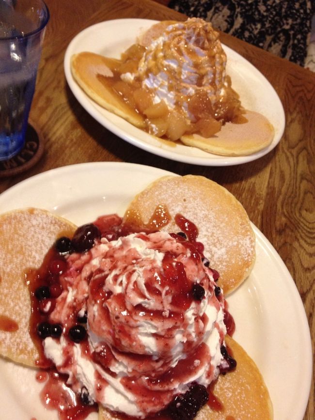 クライマックスコーヒーでパンケーキを食べました！<br />安くて大きくて美味しかった〜！