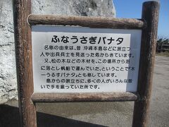 「ふなうさぎバナタ」です 
船を見送る岬の意味で島から旅立つ家族の無事を祈り船出を見送った場所です 