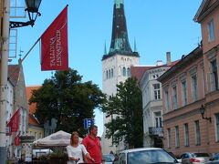 ライ通りから見る聖オレフ教会。