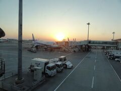 那覇空港です。

石垣までは、あと1本。
夕日がキレイです。