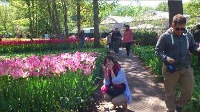 お花畑でパシャリ☆