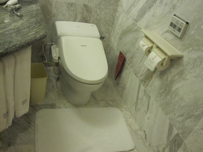 トイレの前に白いマットがあって、何となく靴で踏みにくい感じがしました。