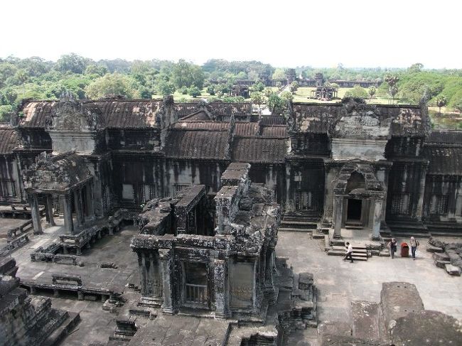 アンコール・ワット：第3回廊からの眺め