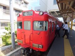 さらに普通電車に乗り換えました。東岡崎行きです。