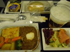 フランクフルト→成田はＡＮＡ
機内食①