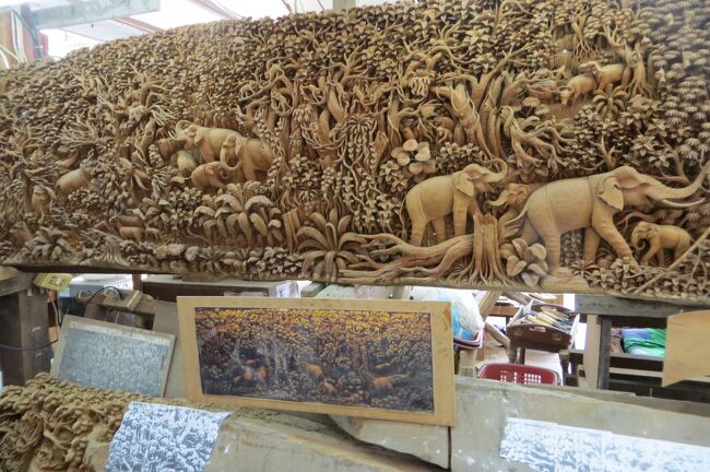 タイの伝統的な彫刻 2013冬、タイ王国旅行記2(30/34)：2月6日(5)：ダムヌン
