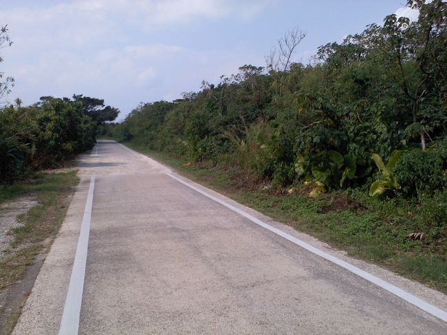 竹富島サイクリングコース。<br />