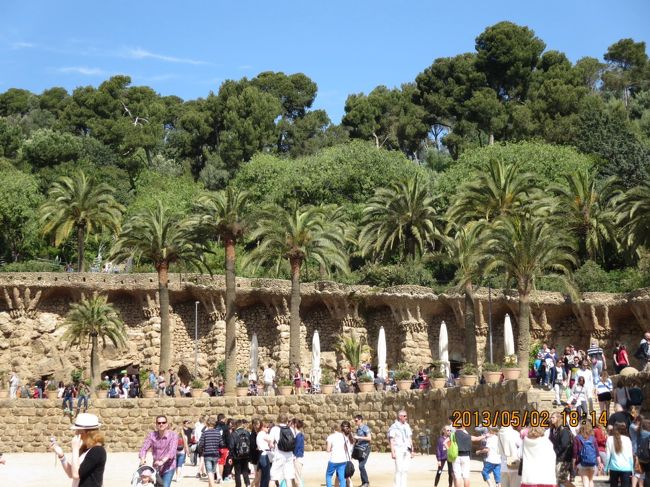 グエル公園、回廊。