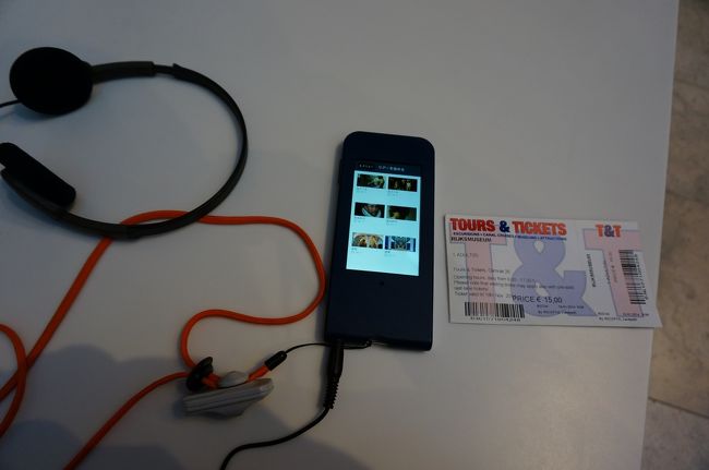 チケット15ユーロ　<br />音声ガイド5ユーロ