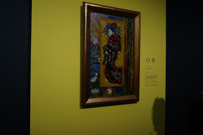 ゴッホは日本の浮世絵にも影響を受け<br />いくつかの浮世絵が展示してありました。