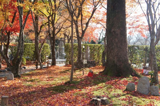 つづいて歩いて化野念仏寺。