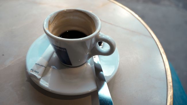 "double express" <br />濃いコーヒー