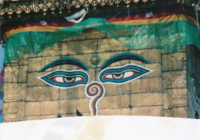 スワヤンブナートのアップ。