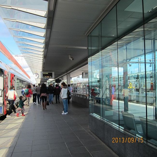 ブリュージュ到着、いい天気です。