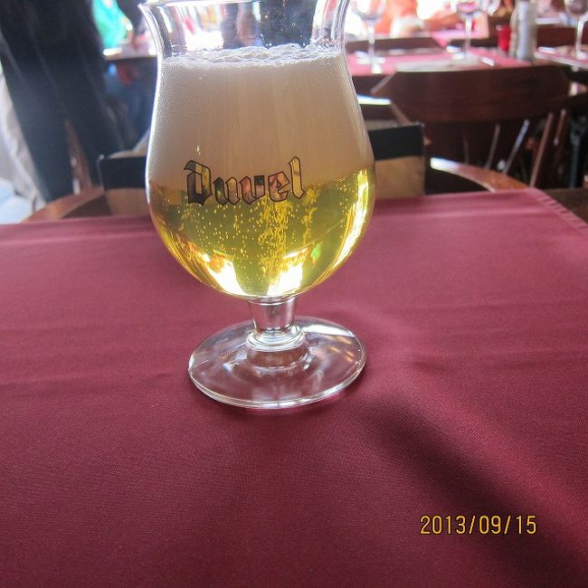 まずはビール。