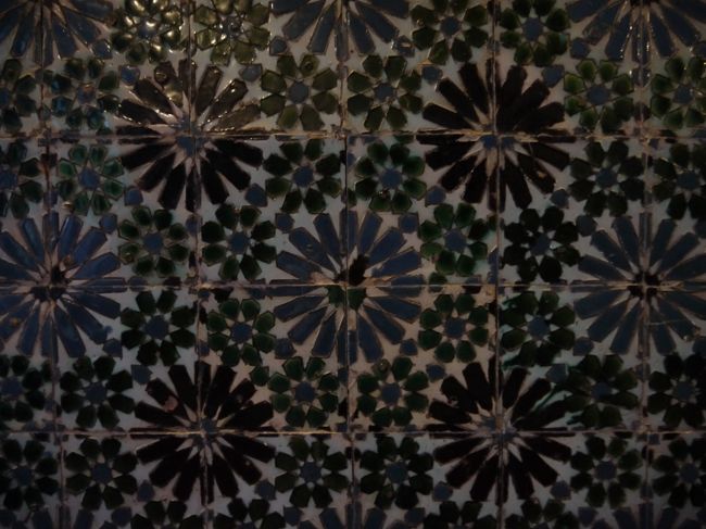 カササギの間のアズレージョもきれい。<br />しかし部屋は全体的に暗い。<br />もうちょっと明るい時間に観光したら違ったんだろうけど…。<br />