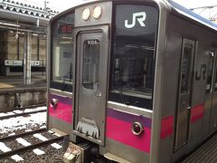 さて再び秋田駅から電車に乗って。