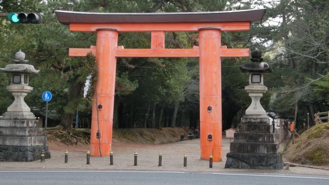 春日大社の一の鳥居です。