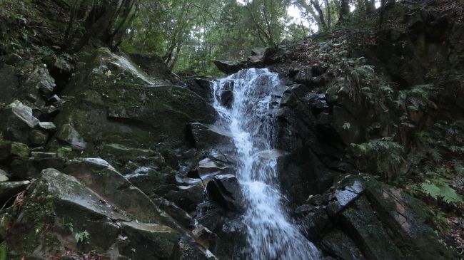 滝の下まで行って見上げます。<br />マイナスイオンを吸収します。