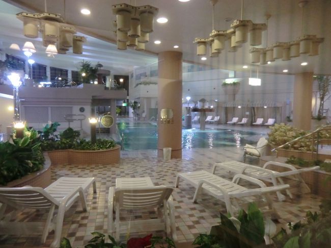 入浴湯治コースがあり、一通り施設を体験してチェアーに寝転べばリラクゼーション効果抜群であろう。ただし、宿泊者でも利用料金2000円かかる。孫がプールデビューする時には使ってみよう。