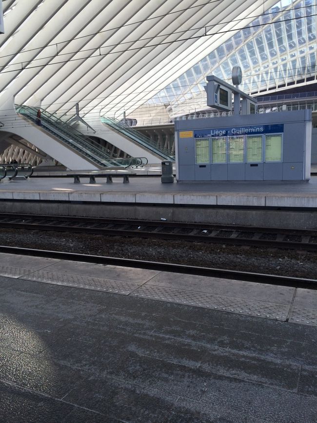 満員電車に揺られながら、とりあえずリエージュまで戻りました。<br />せっかくだし街に出てみようかと思いましたが、Essenまで戻る時間を考えて、今回は諦めました。<br />今度は必ず街をぶらぶらしたいと思います。<br /><br />そして、またしてもここで時刻表を確認すると、もちろんありましたよ。<br />アーヘン行きが約10分後にあったので、5番乗り場からIRに乗り込みました。