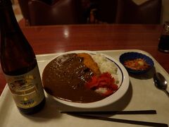 カツカレーとビール。
おかずがほとんど売り切れだったんで…