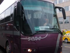 帰りはバスの運転手から切符を購入し、タリンへ！
ラクヴェレは晴れてましたがタリンは霧雨。