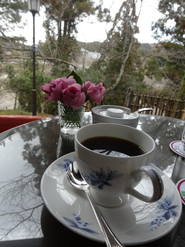 コーヒー、一杯1000円とお高めですが、奈良ホテル内部を見学できる入場料と思えば高くもありません。