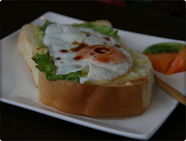 ガブリエラさんはクロック・マダムを注文。<br />食欲旺盛のお方です(^^*