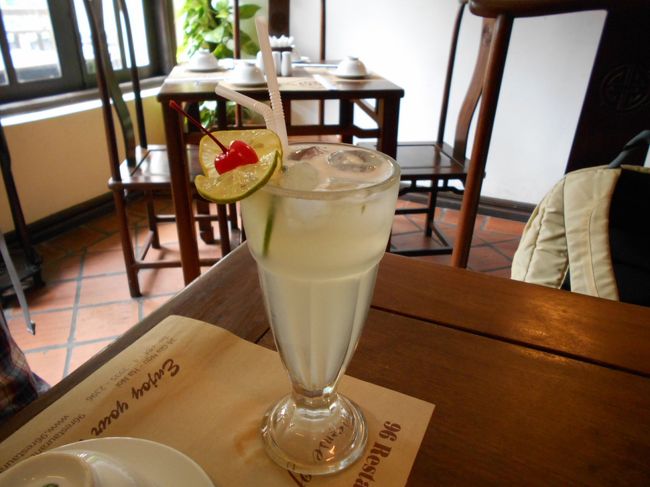 私は、ライムジュースにしました。