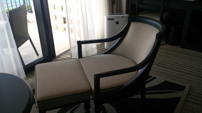 息子がくつろいでいた椅子。