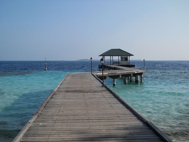 モルディブといえばこのお決まりの写真。